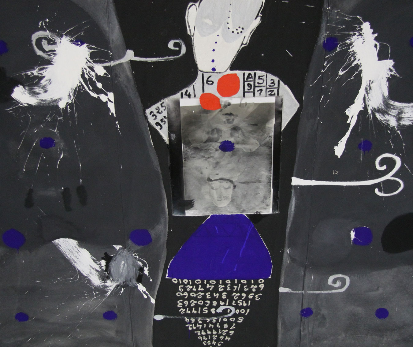 The Theatre. 2008. Format : 246 x 246 cm Mixed media on canvas